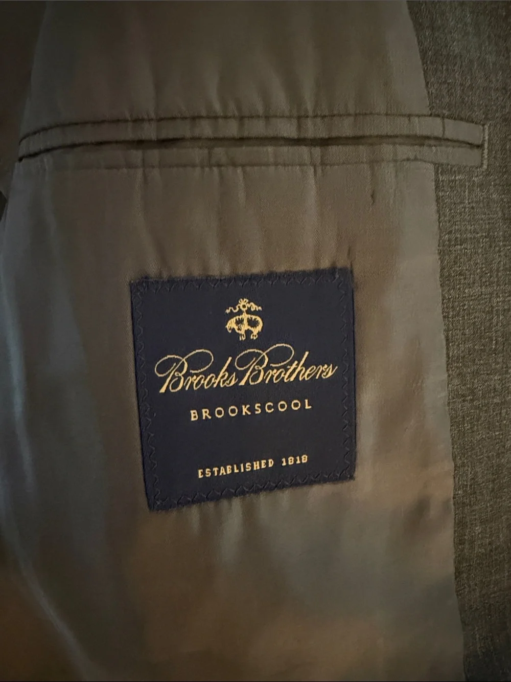 Brooks Brothers Charcoal Gray Two-Button Suit Jacket